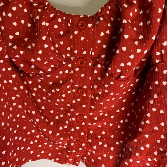 Heart print long sleeve top #137 - Picture 4 of 8